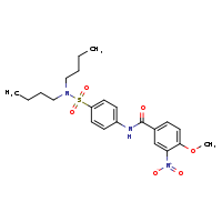 N-[4-(dibutylsulfamoyl)phenyl]-4-methoxy-3-nitrobenzamide
