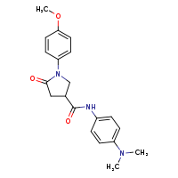 N-[4-(dimethylamino)phenyl]-1-(4-methoxyphenyl)-5-oxopyrrolidine-3-carboxamide