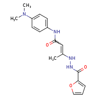 N-[4-(dimethylamino)phenyl]-3-(furan-2-ylformohydrazido)but-2-enamide