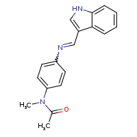 N-{4-[(E)-(1H-indol-3-ylmethylidene)amino]phenyl}-N-methylacetamide