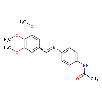 N-{4-[(E)-[(3,4,5-trimethoxyphenyl)methylidene]amino]phenyl}acetamide