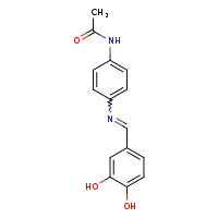 N-{4-[(E)-[(3,4-dihydroxyphenyl)methylidene]amino]phenyl}acetamide