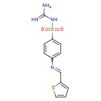 N-{4-[(E)-(thiophen-2-ylmethylidene)amino]benzenesulfonyl}guanidine