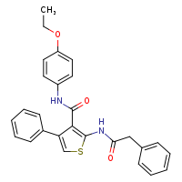 N-(4-ethoxyphenyl)-4-phenyl-2-(2-phenylacetamido)thiophene-3-carboxamide