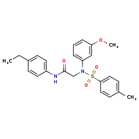 N-(4-ethylphenyl)-2-[N-(3-methoxyphenyl)-4-methylbenzenesulfonamido]acetamide
