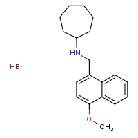 N-[(4-methoxynaphthalen-1-yl)methyl]cycloheptanamine hydrobromide