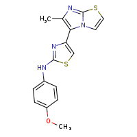 N-(4-methoxyphenyl)-4-{6-methylimidazo[2,1-b][1,3]thiazol-5-yl}-1,3-thiazol-2-amine