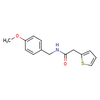 N-[(4-methoxyphenyl)methyl]-2-(thiophen-2-yl)acetamide