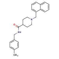 N-[(4-methylphenyl)methyl]-1-(naphthalen-1-ylmethyl)piperidine-4-carboxamide