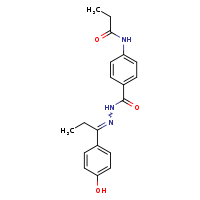 N-(4-{N'-[(1E)-1-(4-hydroxyphenyl)propylidene]hydrazinecarbonyl}phenyl)propanamide