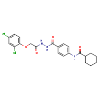 N-(4-{N'-[2-(2,4-dichlorophenoxy)acetyl]hydrazinecarbonyl}phenyl)cyclohexanecarboxamide