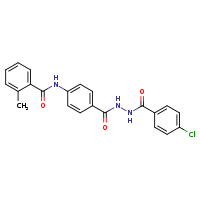 N-{4-[N'-(4-chlorobenzoyl)hydrazinecarbonyl]phenyl}-2-methylbenzamide