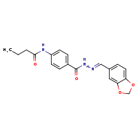 N-(4-{N'-[(E)-2H-1,3-benzodioxol-5-ylmethylidene]hydrazinecarbonyl}phenyl)butanamide