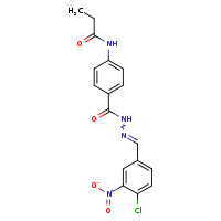 N-(4-{N'-[(E)-(4-chloro-3-nitrophenyl)methylidene]hydrazinecarbonyl}phenyl)propanamide