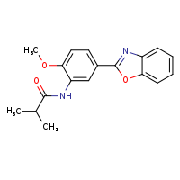 N-[5-(1,3-benzoxazol-2-yl)-2-methoxyphenyl]-2-methylpropanamide