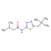 N-[5-(2,2-dimethylpropyl)-1,3,4-thiadiazol-2-yl]-3-methylbutanamide