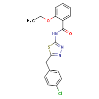 N-{5-[(4-chlorophenyl)methyl]-1,3,4-thiadiazol-2-yl}-2-ethoxybenzamide