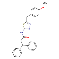 N-{5-[(4-methoxyphenyl)methyl]-1,3,4-thiadiazol-2-yl}-3,3-diphenylpropanamide