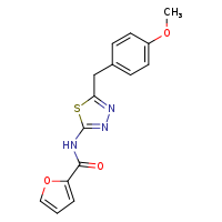 N-{5-[(4-methoxyphenyl)methyl]-1,3,4-thiadiazol-2-yl}furan-2-carboxamide