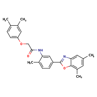 N-[5-(5,7-dimethyl-1,3-benzoxazol-2-yl)-2-methylphenyl]-2-(3,4-dimethylphenoxy)acetamide