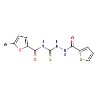 N-({[(5-bromofuran-2-yl)formamido]methanethioyl}amino)thiophene-2-carboxamide