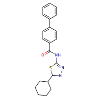 N-(5-cyclohexyl-1,3,4-thiadiazol-2-yl)-[1,1'-biphenyl]-4-carboxamide