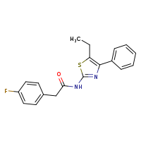 N-(5-ethyl-4-phenyl-1,3-thiazol-2-yl)-2-(4-fluorophenyl)acetamide