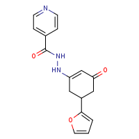 N'-[5-(furan-2-yl)-3-oxocyclohex-1-en-1-yl]pyridine-4-carbohydrazide