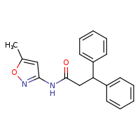 N-(5-methyl-1,2-oxazol-3-yl)-3,3-diphenylpropanamide