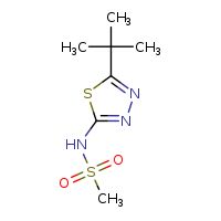 N-(5-tert-butyl-1,3,4-thiadiazol-2-yl)methanesulfonamide