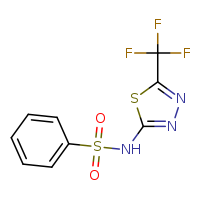 N-[5-(trifluoromethyl)-1,3,4-thiadiazol-2-yl]benzenesulfonamide