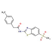 N-(6-methanesulfonyl-1,3-benzothiazol-2-yl)-2-(4-methylphenyl)acetamide