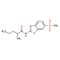 N-(6-methanesulfonyl-1,3-benzothiazol-2-yl)-2-methylpentanamide