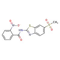 N-(6-methanesulfonyl-1,3-benzothiazol-2-yl)-2-nitrobenzamide