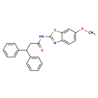 N-(6-methoxy-1,3-benzothiazol-2-yl)-3,3-diphenylpropanamide