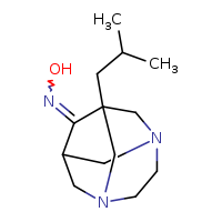 N-[(9E)-1-(2-methylpropyl)-3,6-diazatricyclo[4.3.1.1³,?]undecan-9-ylidene]hydroxylamine