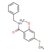 N-benzyl-2-methoxy-4-(methylsulfanyl)benzamide