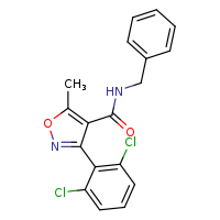 N-benzyl-3-(2,6-dichlorophenyl)-5-methyl-1,2-oxazole-4-carboxamide