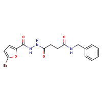 N-benzyl-3-[N'-(5-bromofuran-2-carbonyl)hydrazinecarbonyl]propanamide