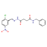 N-benzyl-3-{N'-[(E)-(2-chloro-5-nitrophenyl)methylidene]hydrazinecarbonyl}propanamide