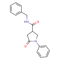 N-benzyl-5-oxo-1-phenylpyrrolidine-3-carboxamide