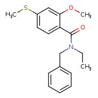 N-benzyl-N-ethyl-2-methoxy-4-(methylsulfanyl)benzamide
