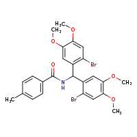 N-[bis(2-bromo-4,5-dimethoxyphenyl)methyl]-4-methylbenzamide
