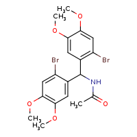 N-[bis(2-bromo-4,5-dimethoxyphenyl)methyl]acetamide