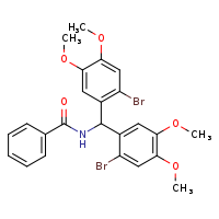 N-[bis(2-bromo-4,5-dimethoxyphenyl)methyl]benzamide