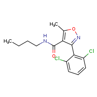 N-butyl-3-(2,6-dichlorophenyl)-5-methyl-1,2-oxazole-4-carboxamide