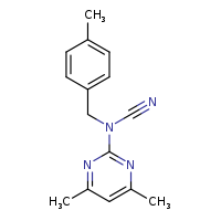 N-cyano-4,6-dimethyl-N-[(4-methylphenyl)methyl]pyrimidin-2-amine
