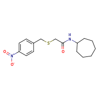 N-cycloheptyl-2-{[(4-nitrophenyl)methyl]sulfanyl}acetamide