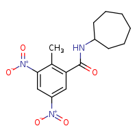 N-cycloheptyl-2-methyl-3,5-dinitrobenzamide