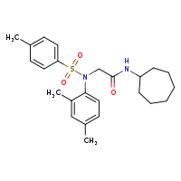 N-cycloheptyl-2-[N-(2,4-dimethylphenyl)-4-methylbenzenesulfonamido]acetamide